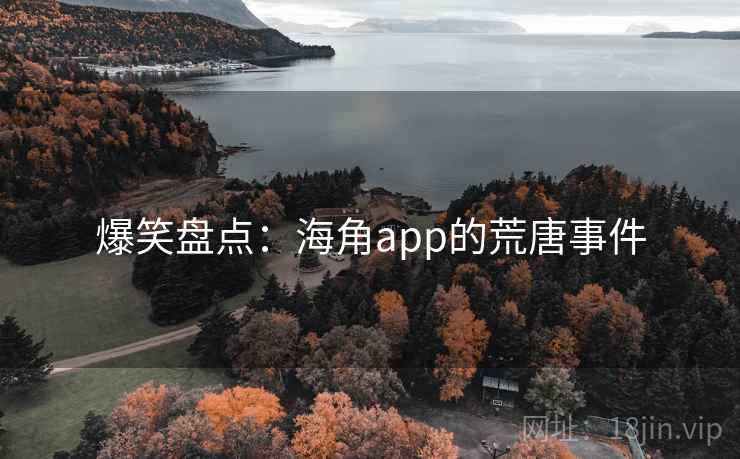 爆笑盘点：海角app的荒唐事件