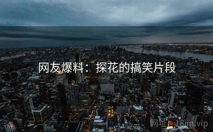 网友爆料：探花的搞笑片段