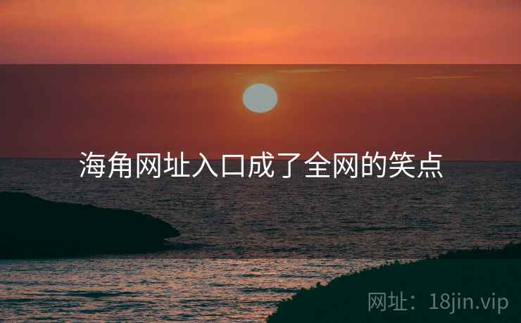 海角网址入口成了全网的笑点